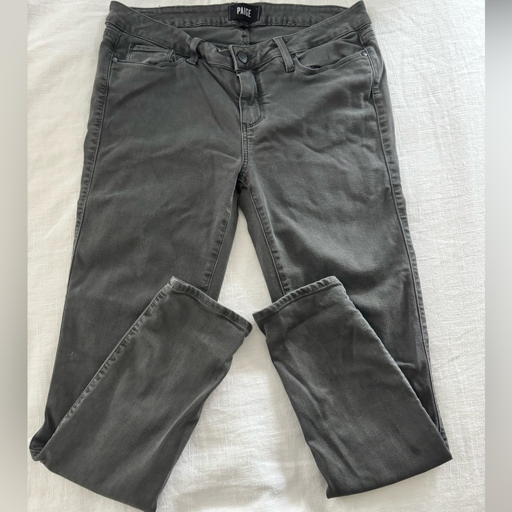 Grey Paige Skinny Jeans - Size 31